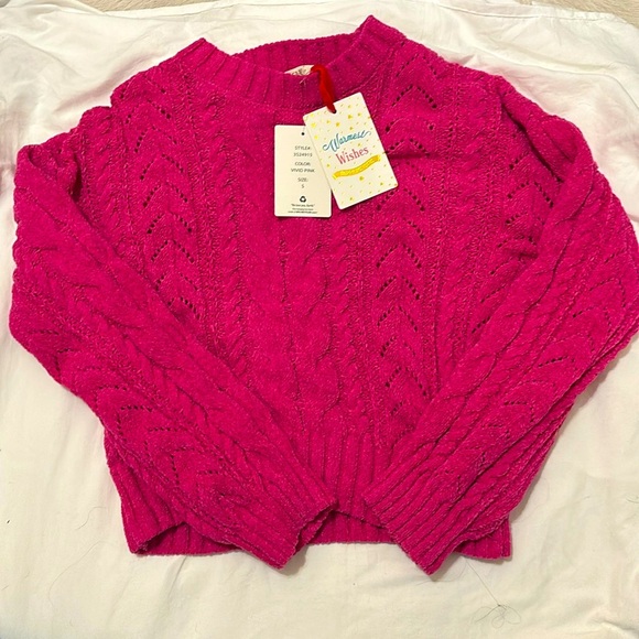 NWT Soft Hot Pink Sweater - Picture 2 of 3